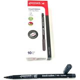 Penmark Yuvarlak Uç Yıkanabilir Keçeli Kalem 10 'lu ( 1 Paket )-SİYAH
