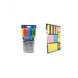 Pensan 1 Adet Triball 8 Renk Tükenmez Kalem+ 1 Adet Tgb Post-It Seti