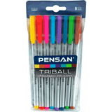 Pensan 1003 Triball Karışık 8 Renk Vakumlu Tükenmez Kalem