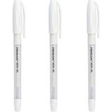 Pensan 3 Adet 1.0 mm Beyaz Neon Jel Kalem