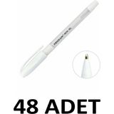 Pensan 48 Adet Neon Jell Kalem 1,0 mm Beyaz
