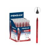 Pensan 50 Adet Kırmızı Tükenmez Kalem - Medium Ballpoint Pen - 1.0 Tükenmez Kalem