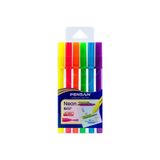Pensan 6 RENK NEON KESİK UÇ FOSFORLU KALEM SETİ