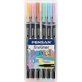Pensan 6200 6 Renk Fineliner Kalem Seti
