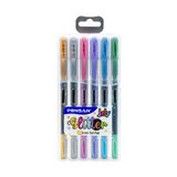 Pensan 6'lı Jelly Glitter Simli Jel Kalem