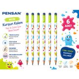 Pensan 96110 Canavar Desenli Hb Kurşun Kalem Yazı Ve Çizim Kalemi Okul Kırtasiye 6 Adet