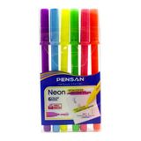 Pensan 99095Kalem Tipi Neon 6 Renk Blister Fosforlu Kalem