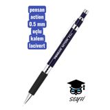 Pensan Action Versatil Kalem, 0.5 mm, Lacivert, Silikon Tutma Alanı