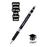 Pensan Action Versatil Kalem, 0.5 mm, Siyah, Silikon Tutma Alanı
