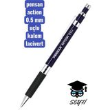 Pensan Action Versatil Kalem 0.5 mm Uçlu Kalem Silikon Tutma Alanı ve Kaliteli Mekanizma - standart - Çok Renkli