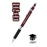 Pensan Action Versatil Kalem 0.7 mm, Bordo, Silikon Tutma Alanı