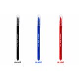 Pensan Büro 2270 Tükenmez Kalem, 1.0 mm Medium Uç, Mavi, Ofis, Okul ve Kırtasiye Kullanımı için Akıcı Yazım Kalemi (siyah 10 - mavi 10 - kırmızı 10)