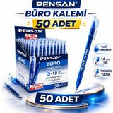 Pensan Büro Tükenmez Kalem 1.0 mm Mavi 50 Adet - Renkli - Belirtilmemiş