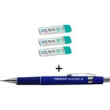 Pensan Ecomech 0.7 Versatil Kalem +3 Adet Mikro 0.7 Kalem Ucu - Koyu Mavi