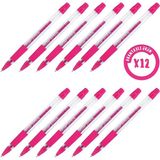 Pensan Glitter Gel Simli Jel Kalem 12 Adet - Pembe
