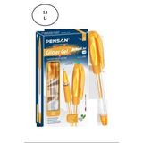 Pensan Glitter Simli Jel Kalem 1 Mm Altın 12'li