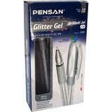 Pensan Glitter Simli Jel Kalem 1 Mm Gümüş 12'li