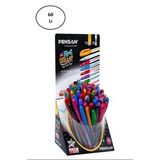Pensan Glitter Simli Tükenmez Kalem Jel 1.0 Mm Karışık (60 Lı Paket)