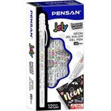 Pensan Jelly Neon Jel Kalem 12'li Kutu