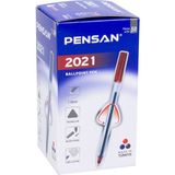 Pensan Kalem Tükenmez Kırmızı 2021 6676 2221