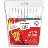 Pensan Kidz 12 Renk Pratik Kutulu Keçeli Kalem