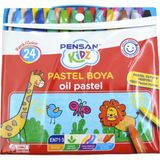 Pensan Kidz 24 Renk Pastel Boya Çantalı Model PE98121PB24Ç Canlı Renkler ile Çocuklar İçin
