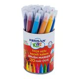 Pensan Kidz Firca Uclu Keceli Boya Kalemi 20 Renk Kavanoz