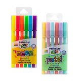 Pensan Kidz Keçeli Kalem 12 Renk Set - 6 Neon Renk 6 Pastel Renk