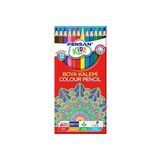 Pensan Kidz Kuru Boya Kalemi 12'li Set Mavi ve Pembe Renkler ile Tam Boy - Çok Renkli