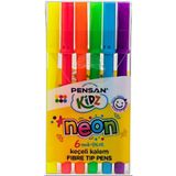 Pensan Kidz Neon 6'lı Keçeli Kalem