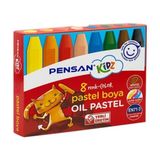 Pensan Kidz Pastel Boya 8li - 3 Adet - Çok Renkli