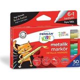 Pensan Kidz Temizlebilir Markör 7 Metalik Boya Kalemi