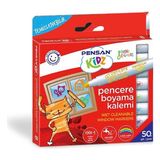 pensan kidz temizlenebir 8 renk pencere markör kalem pe99925mrk8rnk - Yok