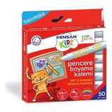 Pensan Kidz Temizlenebir 8 Renk Pencere Markör Kalem Pe99925Mrk8Rnk