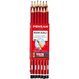 Pensan Mercanlı Kurşun Kalem, Hb Sertlik, Hexagonal Gövde, 12 Adet - 0