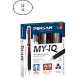 Pensan My Iq 0.7 mm Versatil Kalem 12'li Renkli Seçeneklerle Uzun Ömürlü Mekanizma