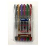 Pensan My-King Glitter Gel Simli Kalem, 6'lı Set, Renkli