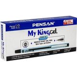 Pensan My-King Jel Metal Klips Kalem Siyah 12 Adet