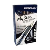 Pensan My Sign 1.0 mm Jel Mürekkepli İmza Kalemi, Siyah, 12'li Set