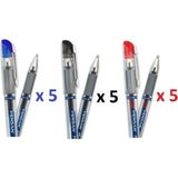 Pensan My Sign Imza Jel Kalem 1 mm 5'li Mavi+5'li Kırmızı+5'li Siyah