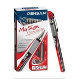 PENSAN MY SIGN JEL ROLLER KALEM KIRMIZI-(1mm-12'li)
