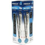 Pensan My-tech 0.7 Mm Tükenmez Kalem 25'li Mavi 2240mytech
