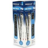 Pensan My-Tech 25'li Mavi 1.0 mm 1 Paket 25 Adet Siyah Tükenmez Kalem