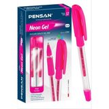 Pensan Neon Jel Kalem 1 mm Pembe 12'li