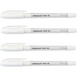 Pensan Neon Jel Kalem Beyaz 1 mm 4 Adet