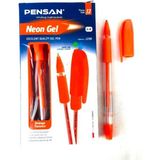 Pensan Neon Jel Tükenmez Kalem 1 mm 12'li Turuncu