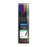 Pensan PE6500FLMSKY4S 6500 4'lü Fineliner