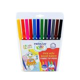 Pensan Pensan Kidz İnce Uçlu Keçeli Kalem 12 Renk