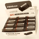 Pensan PS24P No:24 Orta Pastel Renkler 24 Adet Boy Silgi