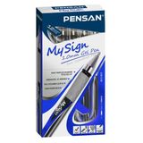 Pensan Roller Kalem My Sign Jel Bilye Uclu Imza Kalemi 1.0 Mm Mavi 6030 12 Li Paket